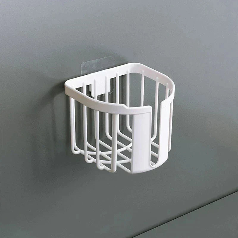 Wall-Mounted Toilet Paper Holder – No Drilling, Easy Installation