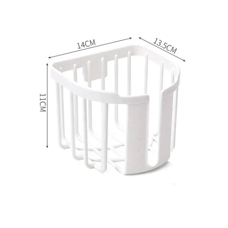 Wall-Mounted Toilet Paper Holder – No Drilling, Easy Installation