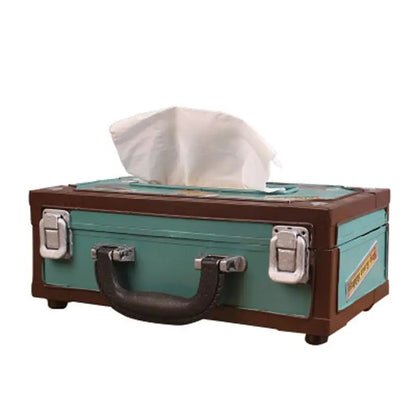 🎁 Retro Radio-Shaped Tissue Box – Tissue and Napkin Holder for Home, Bar, or Office