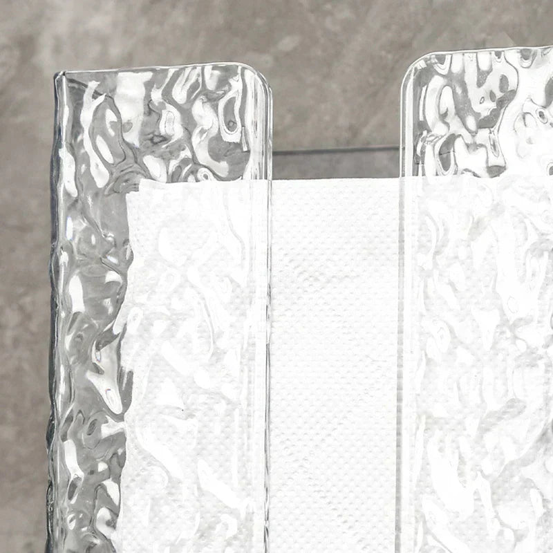 ❄️ Toilet Paper Holder – ✨ Wall-Mounted Acrylic Holder in "Ice" Style